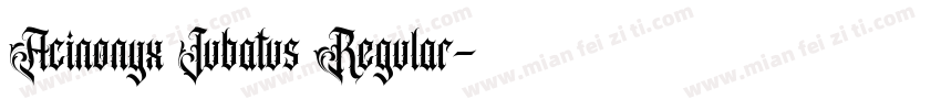 Acinonyx Jubatus Regular字体转换